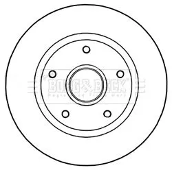 Borg and Beck Borg and Beck BBD5966S Single Rear Solid Brake Disc Fits Renault Clio Grand Scénic Megane Megane Cc Scé 