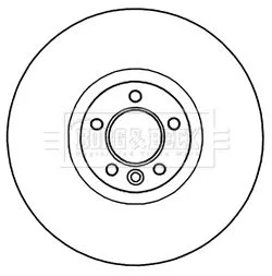 Borg and Beck Borg and Beck BBD5967S Single Front Vented Brake Disc Fits Land Rover Defender Discovery Range Rover Ra 