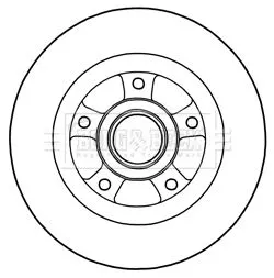 Borg and Beck Borg and Beck BBD5968S Single Rear Solid Brake Disc Fits Renault Grand Scénic Scénic 274mm 
