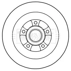 Single Rear Solid Brake Disc Fits Renault Grand Scénic 300mm