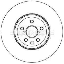 2x Rear Perforated/vented Brake Discs Fits Lexus Is 345mm