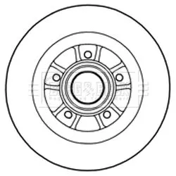 Borg and Beck Borg and Beck BBD5977S Single Rear Solid Brake Disc Fits Renault Megane Scénic 270mm 