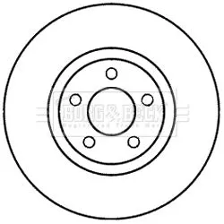 Single Front Vented Brake Disc Fits Mazda 3 320mm