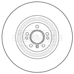 Single Front Vented Brake Disc Fits Mercedes G-class Gl-class M-class 375mm
