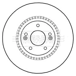 2x Front Vented Brake Discs Fits Hyundai Ix55 321mm