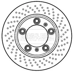 2x Front Right Perforated/vented Brake Discs For Porsche Boxster Cayman 298mm