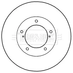 Borg and Beck Borg and Beck BBD6003S 2x Front Vented Brake Discs For Lexus Toyota Land Cruiser 200 Lx 340mm 