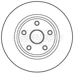 Borg and Beck Borg and Beck BBD6004S 2x Front Vented Brake Discs For Jeep Grand Cherokee 330mm 