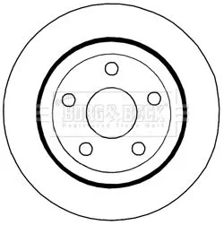 2x Rear Solid Brake Discs For Dodge Jeep Durango Grand Cherokee 330mm