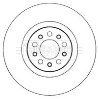 Borg and Beck Borg and Beck BBD6011S 2x Front Vented Brake Discs For Alfa Romeo Jeep 159 Brera Cherokee Giulietta Spi 