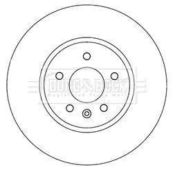 Borg and Beck Borg and Beck BBD6013S 2x Front Vented Brake Discs For Chevrolet Opel Vauxhall Astra Cascada Malibu Zaf 
