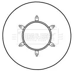 Borg and Beck Borg and Beck BBD6014S 2x Rear Vented Brake Discs For Isuzu Elf 275mm 