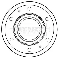 Borg and Beck Borg and Beck BBD6015S 2x Rear Solid Brake Discs For Iveco Eurocargo 330mm 