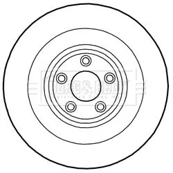 2x Rear Left Vented Brake Discs For Jaguar Xk 350mm