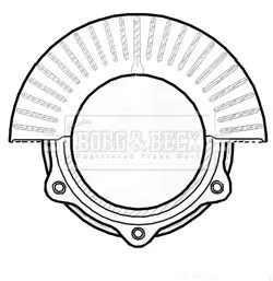 Borg and Beck Borg and Beck BBD6022S Single Front Vented Brake Disc Fits Toyota Dyna 287mm 