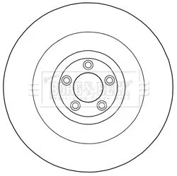 2x Front Left Vented Brake Discs For Jaguar Xk 400mm