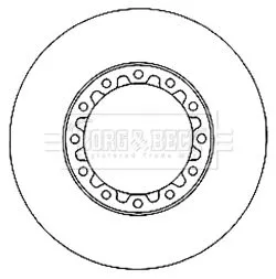 2x Rear Solid Brake Discs For Mitsubishi Canter (Fe5 Fe6) 293mm