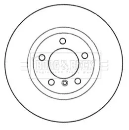 Borg and Beck Borg and Beck BBD6033S Single Front Left Rear Vented Brake Disc Fits Bmw Wiesmann 3 Mf3 Z3 315mm 