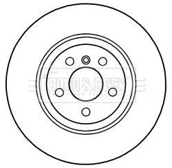 Single Front Two-part Brake Disc Brake Disc Fits Bmw 5 Series 348mm