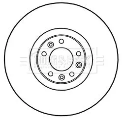 2x Front Vented Brake Discs Fits Citroën Peugeot Peugeot (Df-psa) 407 5008 508 5