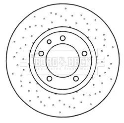 Single Front Left Vented Brake Disc Fits Porsche 911 330mm