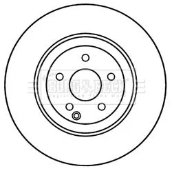 Single Front Perforated/vented Brake Disc Fits Mercedes S-class 335mm