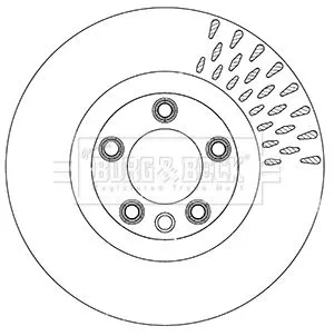 Single Front Vented Brake Disc Fits Porsche Vw Cayenne Touareg 368mm