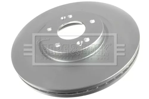 Borg and Beck Borg and Beck BBD6065S Single Front Vented Brake Disc Fits Hyundai Kia Grand Santa Fé Santa Fé Sorento  
