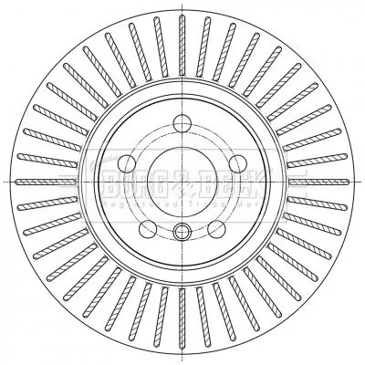 Borg and Beck Borg and Beck BBD6072S 2x Front Vented Brake Discs Fits Bmw Mini 1 2 Countryman X1 X2 330mm 