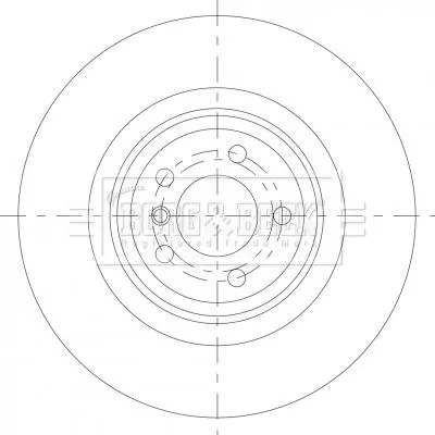 Single Rear Vented Brake Disc Fits Alpina Bmw 5 7 Series B7 370mm