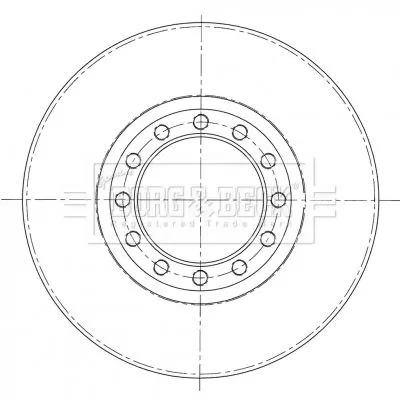Single Front Solid Brake Disc Fits Isuzu N 310mm