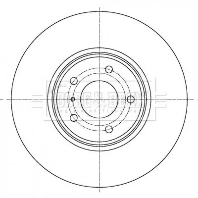 Single Front Vented Brake Disc Fits Infiniti Ex Fx G M Q70 Qx50 320mm