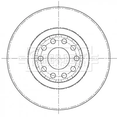 Single Front Vented Brake Disc Fits Vw Passat 321mm