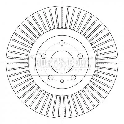 2x Front Vented Brake Discs Fits Ford Mondeo 316mm