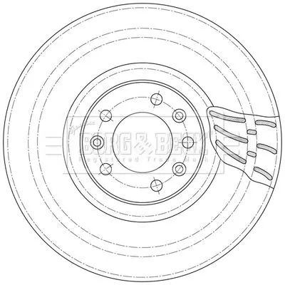 Single Front Vented Brake Disc Fits Citroën Ds Opel Peugeot Vauxhall 3008 308 30