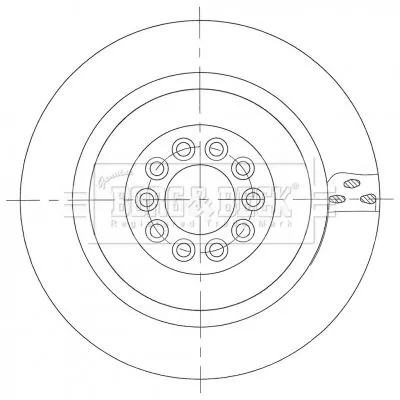 Single Front Vented Brake Disc Fits Jaguar S-type Xj 365mm