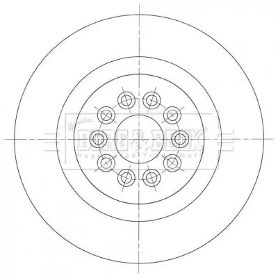 Single Rear Solid Brake Disc Fits Jaguar S-type Xj 330mm