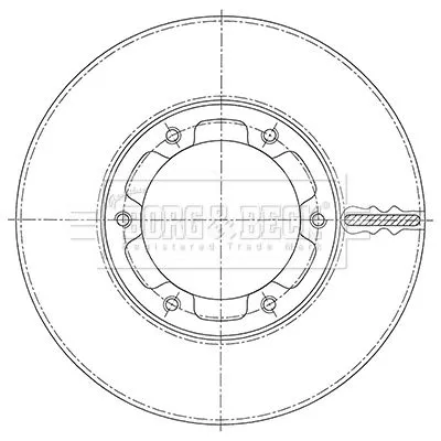 Single Front Solid Brake Disc Fits Mitsubishi Canter (Fe5 Fe6) 293mm