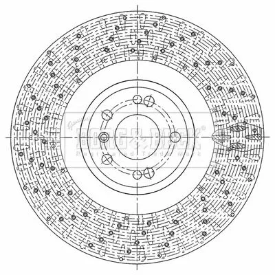 Borg and Beck Borg and Beck BBD6113S Single Front Perforated/vented Brake Disc Fits Mercedes Gl-class Gle Gls M-class 