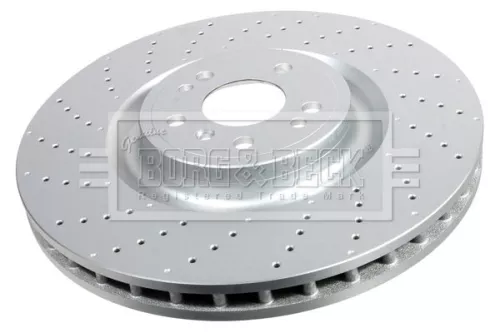Borg and Beck Borg and Beck BBD6113S Single Front Perforated/vented Brake Disc Fits Mercedes Gl-class Gle Gls M-class 