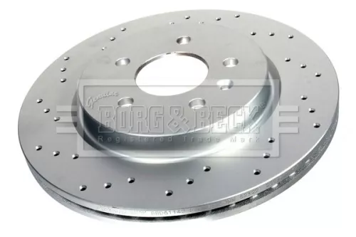 Borg and Beck Borg and Beck BBD6114S Single Rear Perforated/vented Brake Disc Fits Opel Vauxhall Astra 314mm 