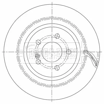 Single Rear Vented Brake Disc Fits Mercedes Cls E-class 320mm