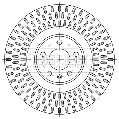 Single Front Vented Brake Disc Fits Audi A6 Allroad 356mm