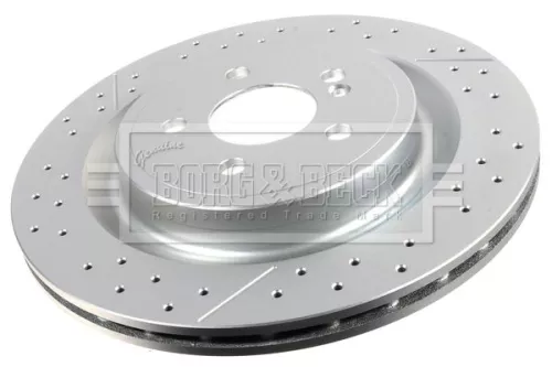 Borg and Beck Borg and Beck BBD6129S Single Rear Perforated/vented Brake Disc Fits Mercedes A-class Cla Gla-class Slc 