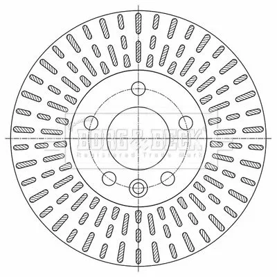 Single Front Vented Brake Disc Fits Vw Multivan 308mm