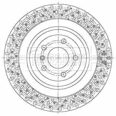 Single Rear Perforated/vented Brake Disc Fits Mercedes Gl-class M-class 345mm