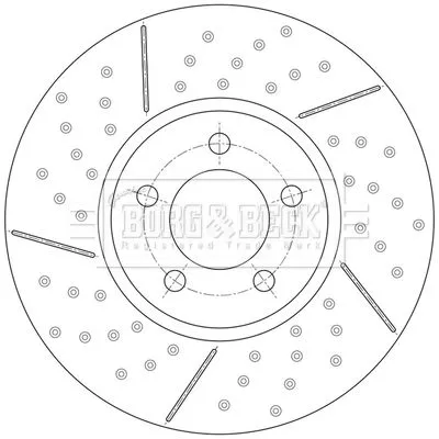 Borg and Beck Borg and Beck BBD6174S Single Front Two-part Brake Disc Brake Disc Fits Bmw 1 2 3 4 Series 340mm 
