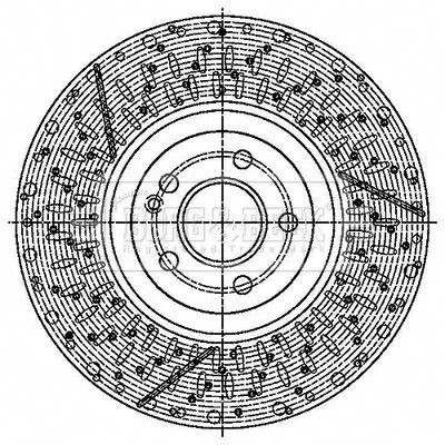 Borg and Beck Borg and Beck BBD6187S Single Front Perforated/vented Brake Disc Fits Mercedes A-class Cla Gla-class 35 