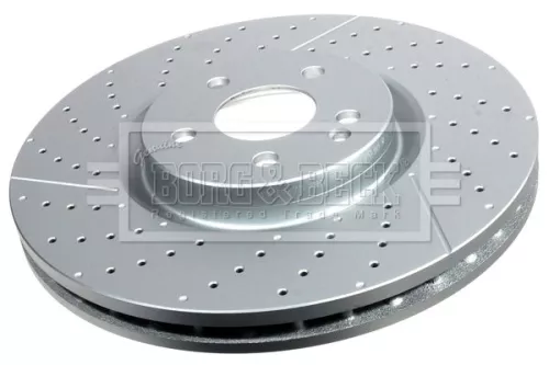 Borg and Beck Borg and Beck BBD6187S Single Front Perforated/vented Brake Disc Fits Mercedes A-class Cla Gla-class 35 