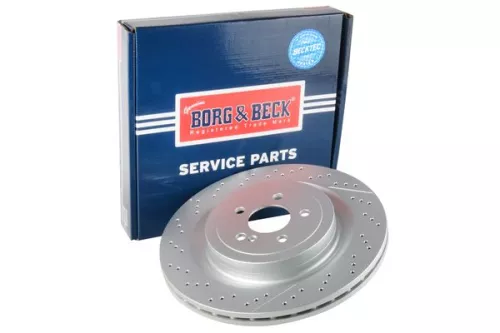 Single Rear Perforated/vented Brake Disc Fits Mercedes Amg Gt C-class S-class Sl